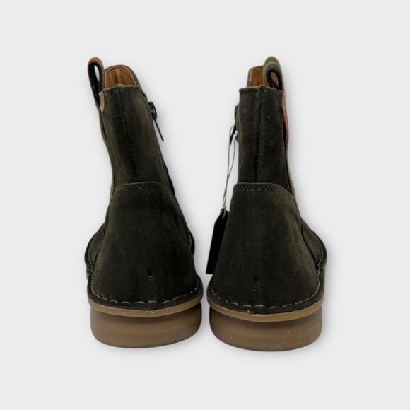 On Foot Silken Waterproof Suede Bootie in Khaki Size 38 NEW - Picture 8 of 13